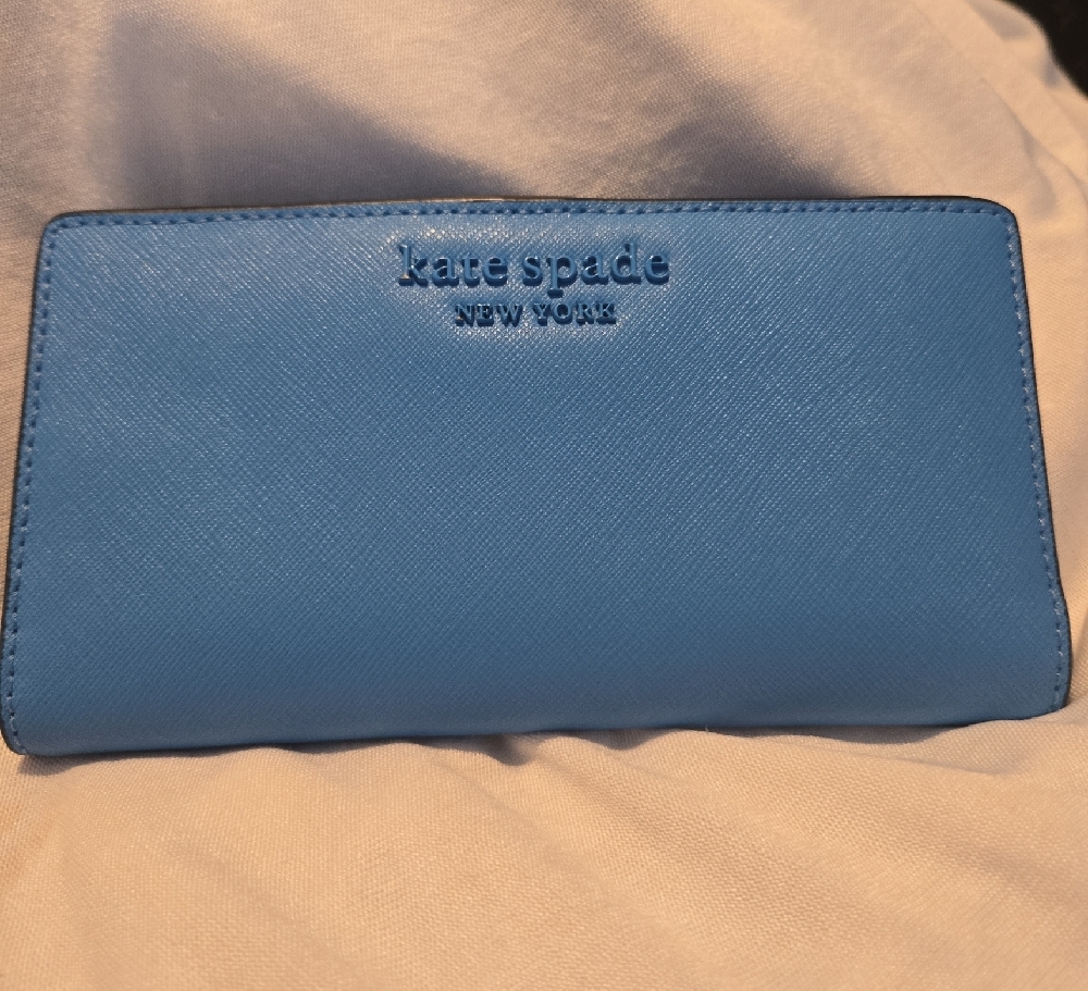 Kate Spade Blue Slim Wallet